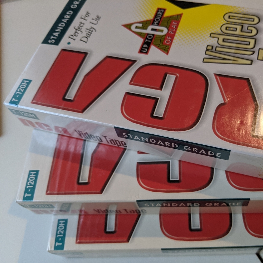 Three RCA Video Tapes
